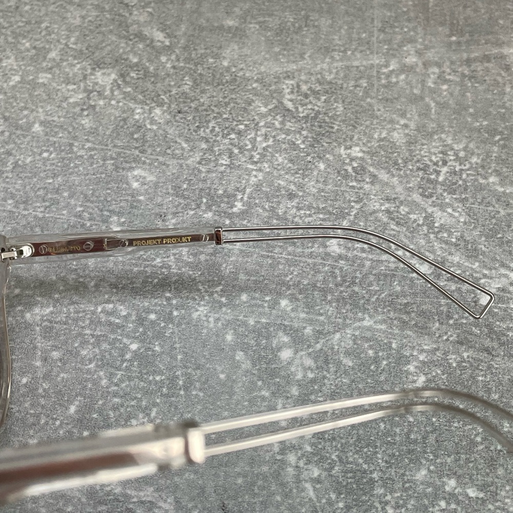 Projekt Produkt Crystal Clear Square Acetate Sunglasses - Picture 3 of 4